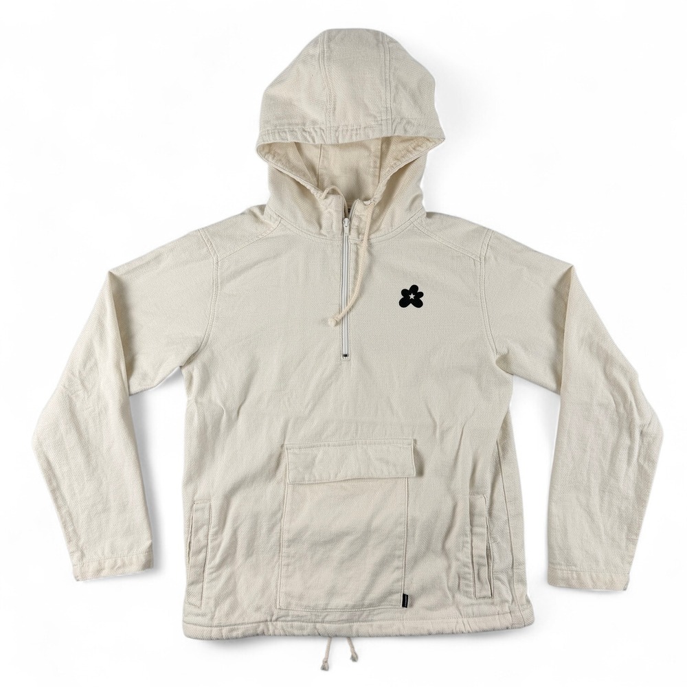 Converse Hoodie Mens S Cream Pullover Golf Le Fleur Tyler the Creator Anorak